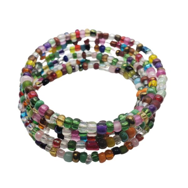 memory-wire-multicolored-beads-bracelet