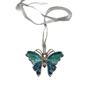 silver-sparkle-ribbon-blue-green-butterfly-charm-necklace