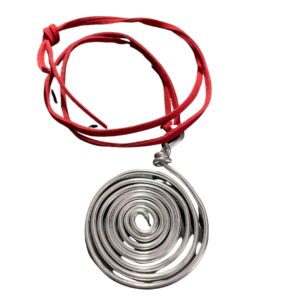 red-suede-cord-silver-spiral-charm